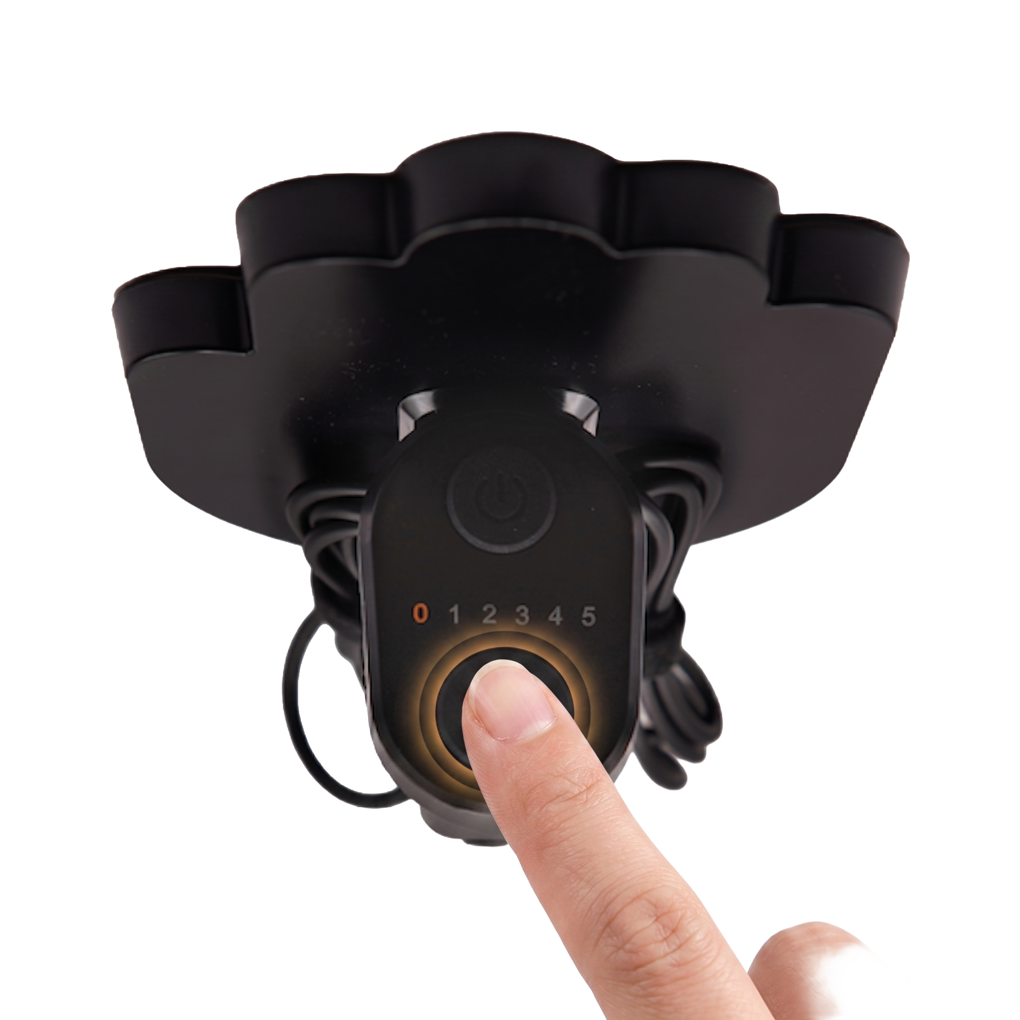 Gesture One controller mounted on snowmobile glove