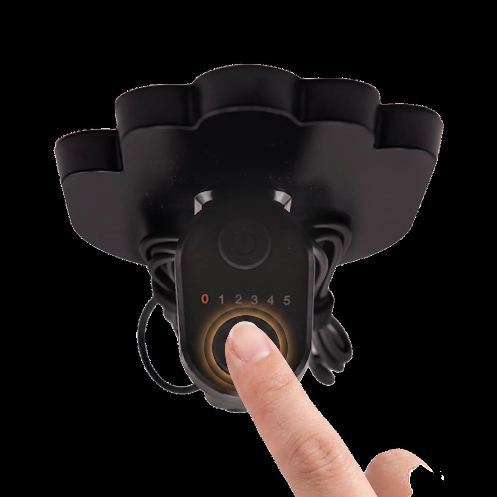 Gesture One controller mounted on snowmobile glove
